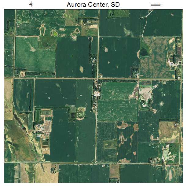 Aurora Center, SD air photo map