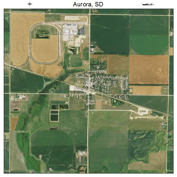 Aurora, SD air photo map