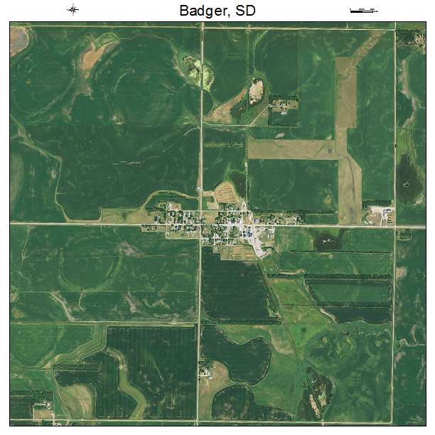 Badger, SD air photo map