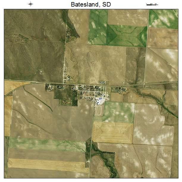 Batesland, SD air photo map