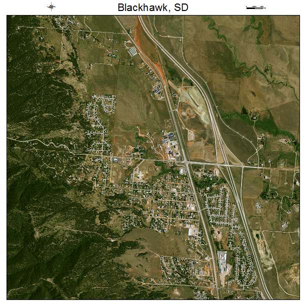 Blackhawk, SD air photo map