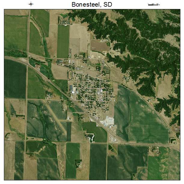 Bonesteel, SD air photo map