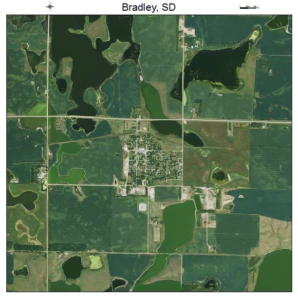 Bradley, SD air photo map