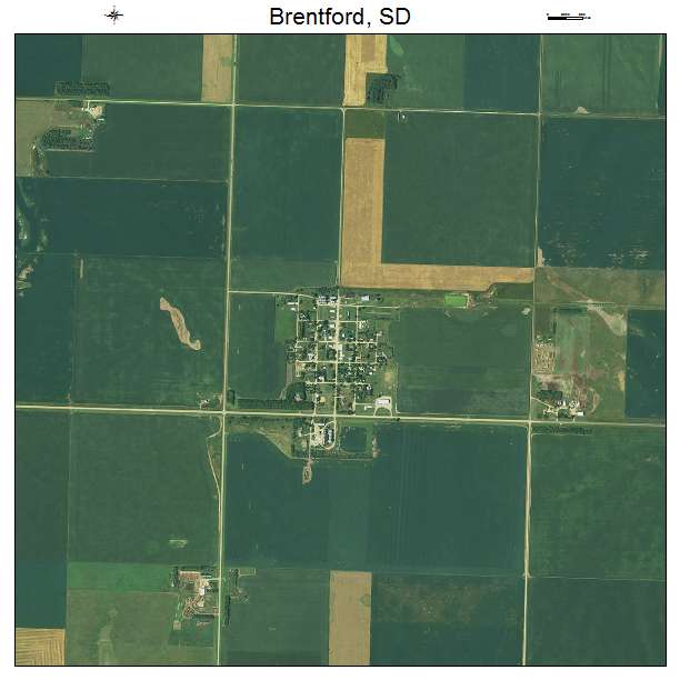 Brentford, SD air photo map