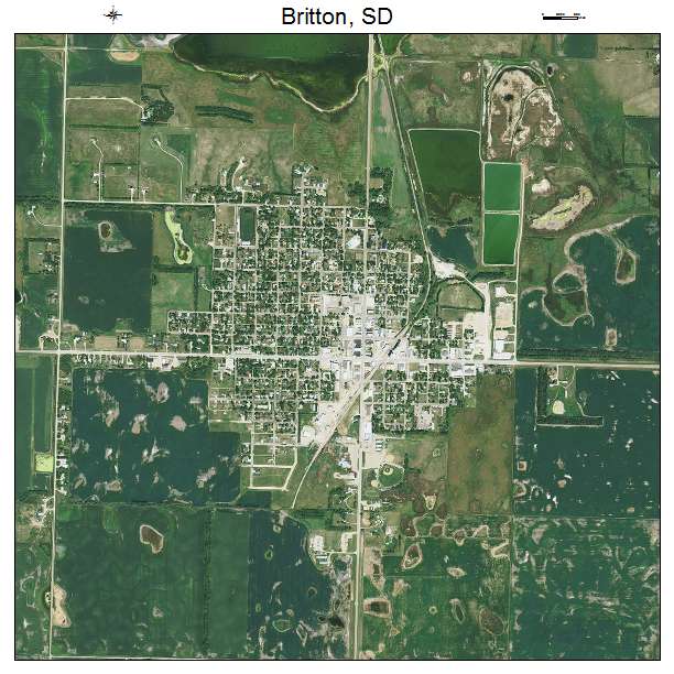 Britton, SD air photo map