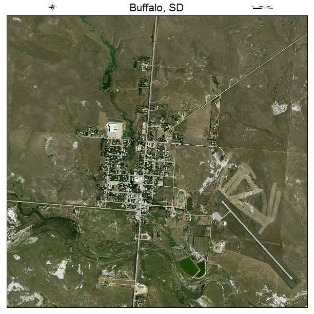 Buffalo, SD air photo map