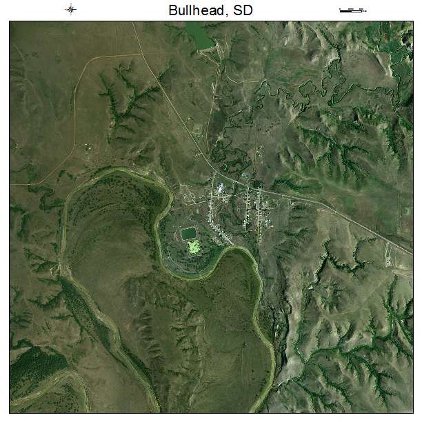 Bullhead, SD air photo map