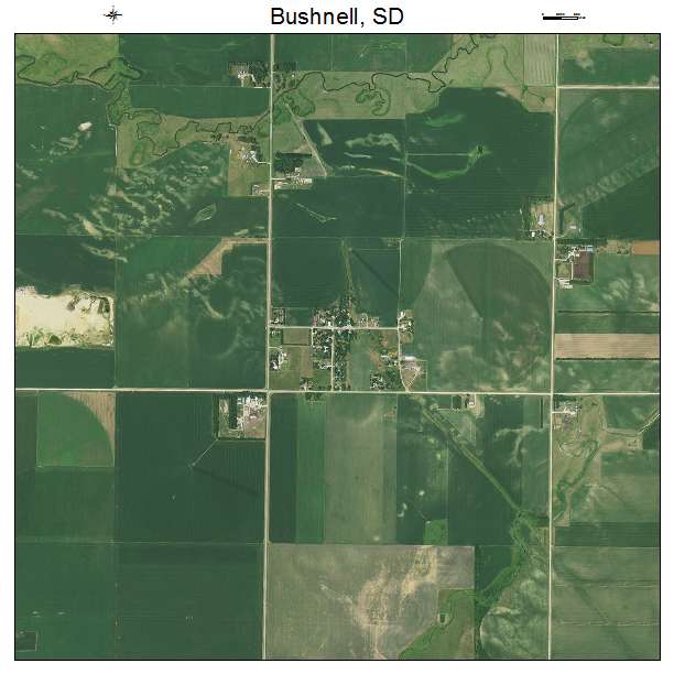 Bushnell, SD air photo map