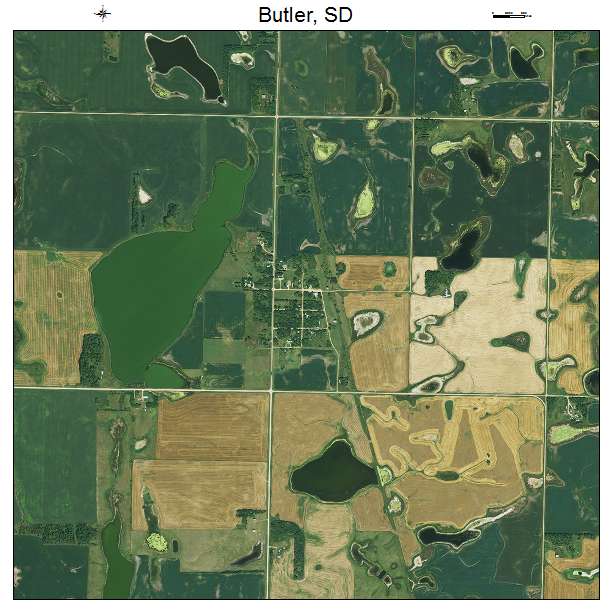 Butler, SD air photo map