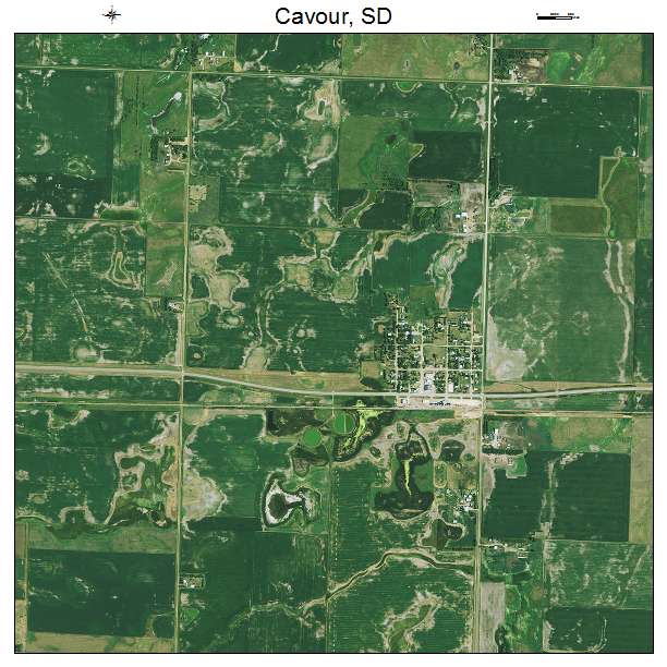 Cavour, SD air photo map
