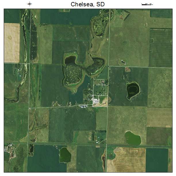 Chelsea, SD air photo map