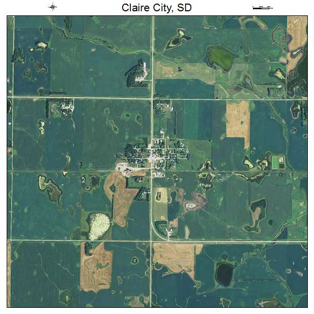 Claire City, SD air photo map