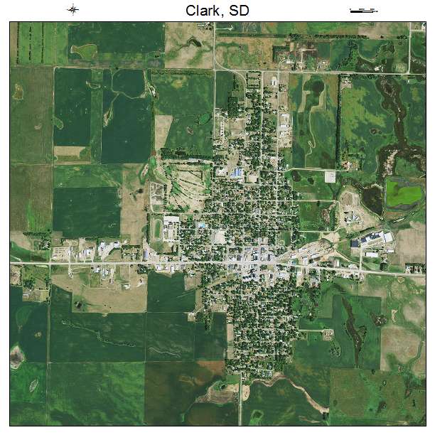 Clark, SD air photo map