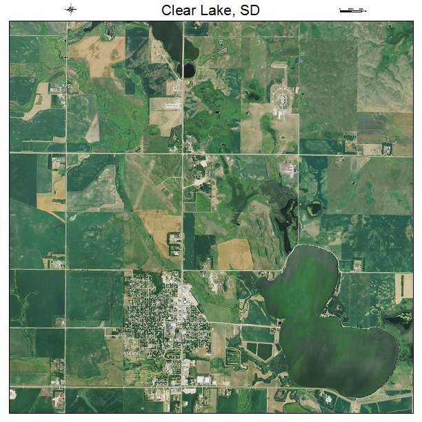 Clear Lake, SD air photo map
