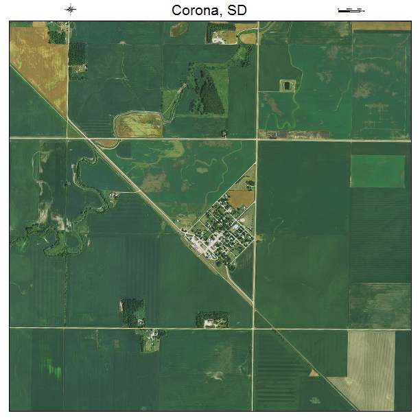 Corona, SD air photo map