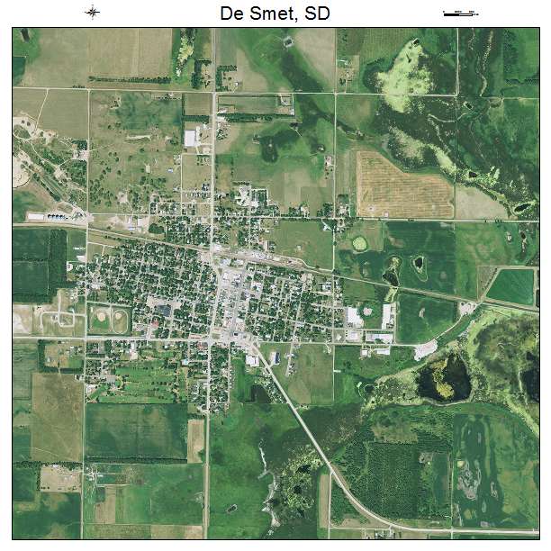 De Smet, SD air photo map