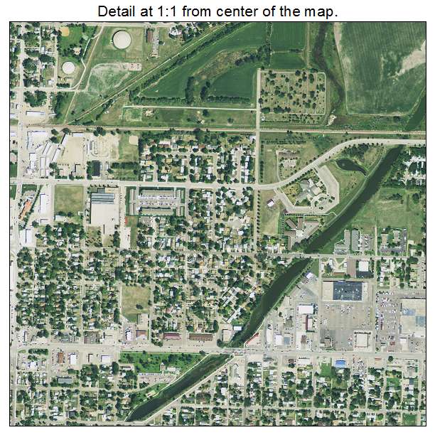 Aberdeen, South Dakota aerial imagery detail