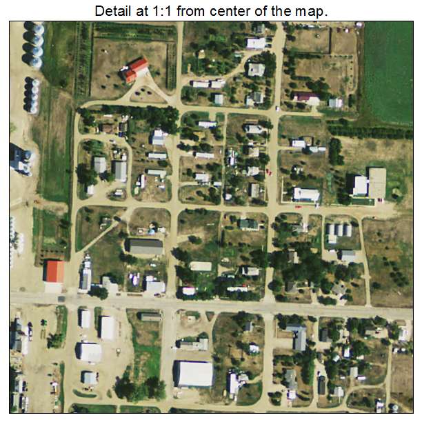 Agar, South Dakota aerial imagery detail