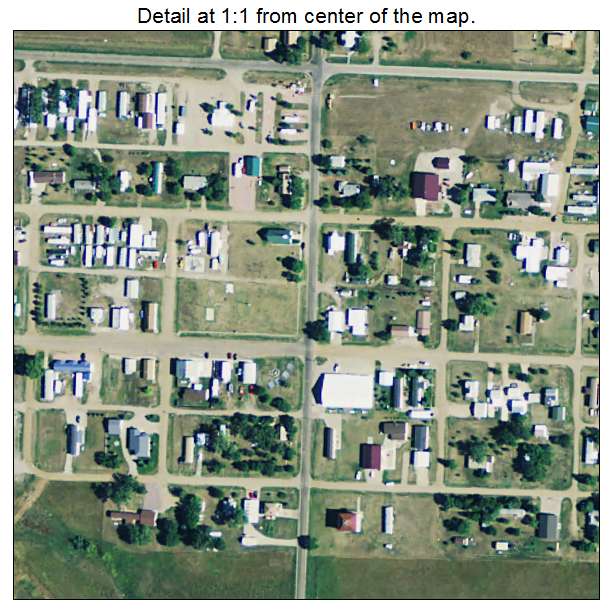 Akaska, South Dakota aerial imagery detail