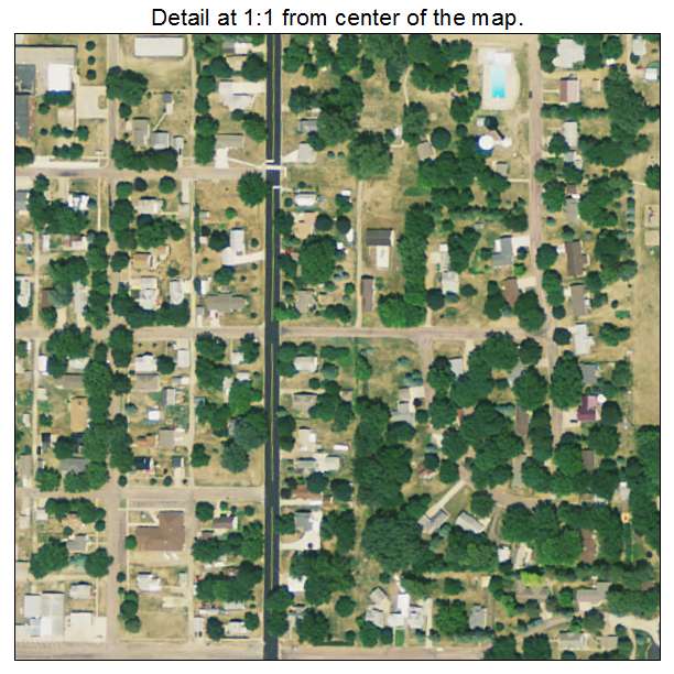 Alcester, South Dakota aerial imagery detail