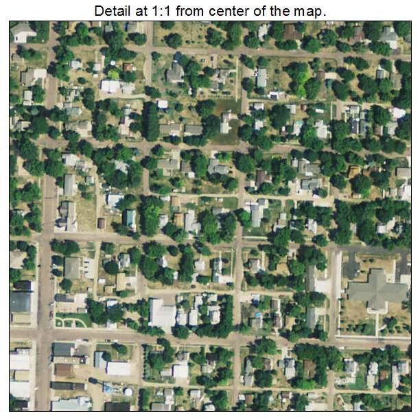 Alexandria, South Dakota aerial imagery detail