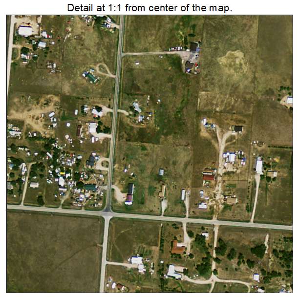 Ashland Heights, South Dakota aerial imagery detail