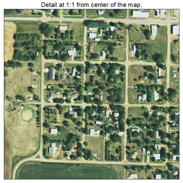 Ashton, South Dakota aerial imagery detail
