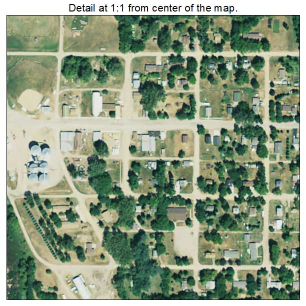 Astoria, South Dakota aerial imagery detail