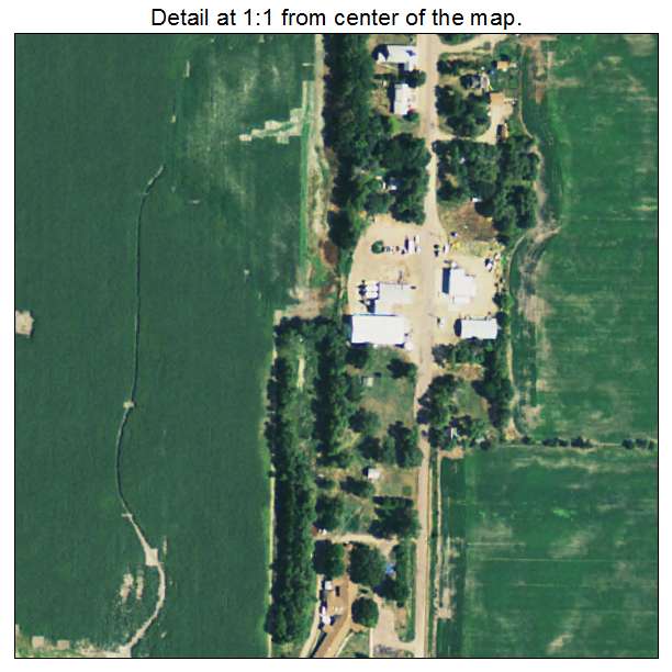 Aurora Center, South Dakota aerial imagery detail