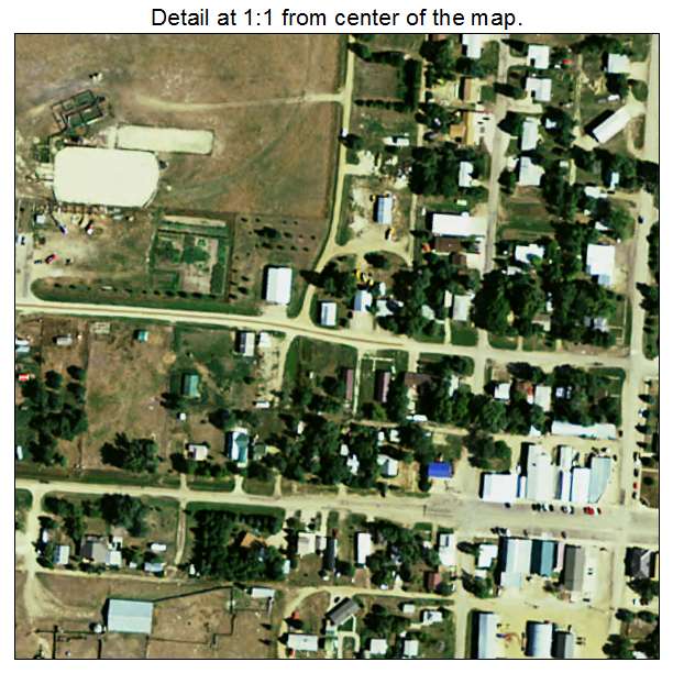 Bison, South Dakota aerial imagery detail