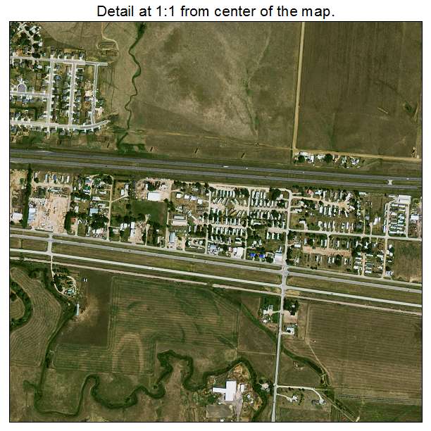 Box Elder, South Dakota aerial imagery detail