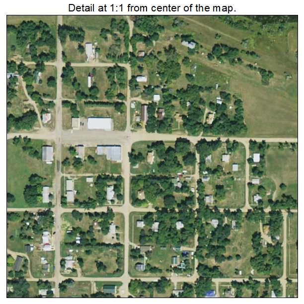 Bradley, South Dakota aerial imagery detail