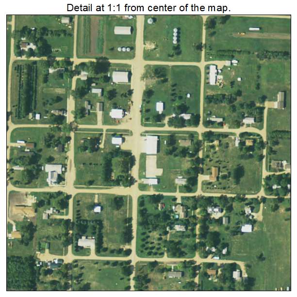 Brentford, South Dakota aerial imagery detail