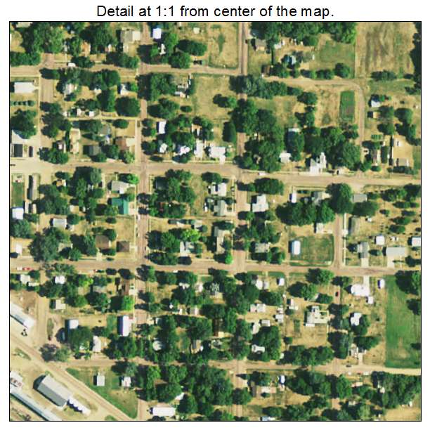Bridgewater, South Dakota aerial imagery detail