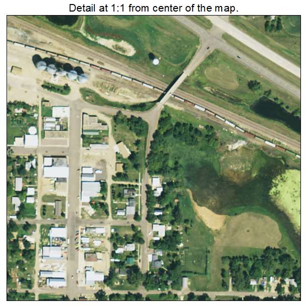 Bristol, South Dakota aerial imagery detail