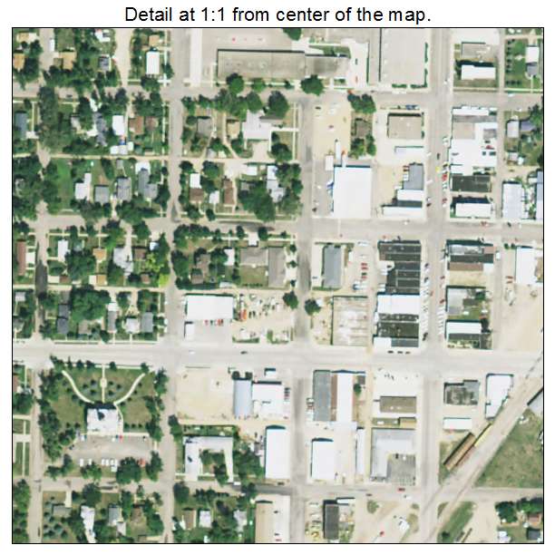 Britton, South Dakota aerial imagery detail