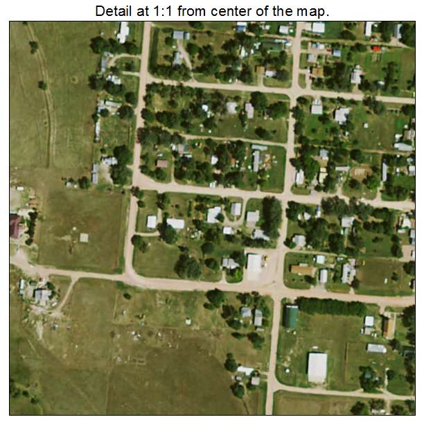 Buffalo Gap, South Dakota aerial imagery detail
