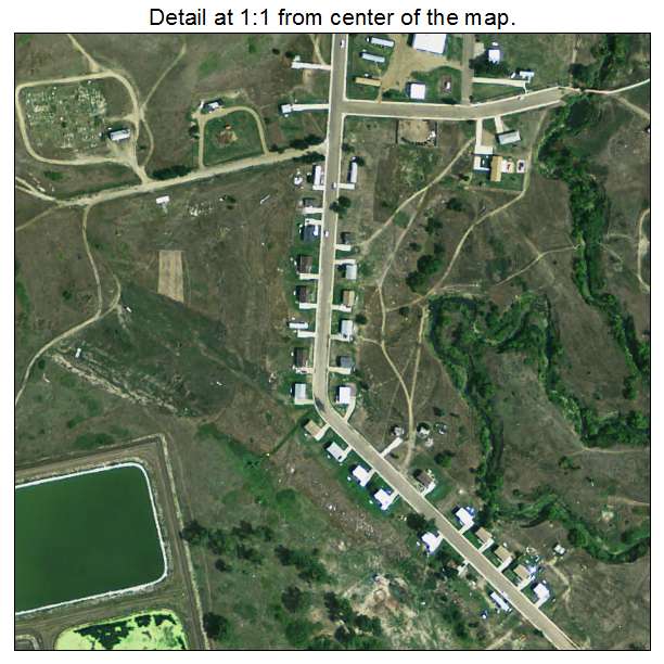 Bullhead, South Dakota aerial imagery detail
