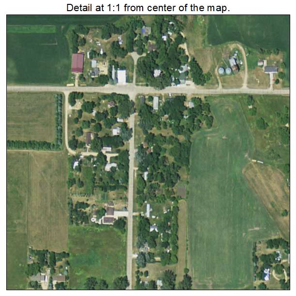 Bushnell, South Dakota aerial imagery detail