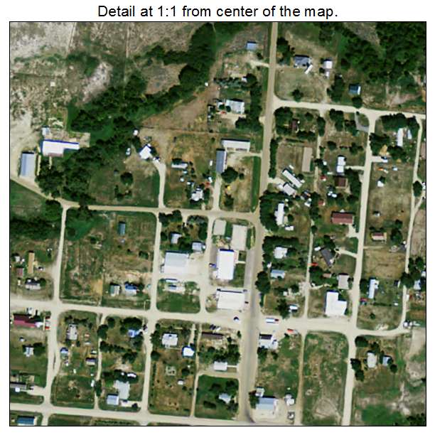 Camp Crook, South Dakota aerial imagery detail