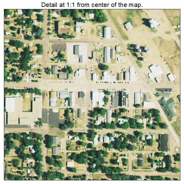 Canistota, South Dakota aerial imagery detail