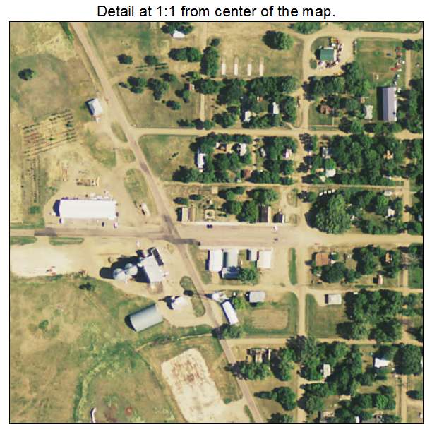 Canova, South Dakota aerial imagery detail