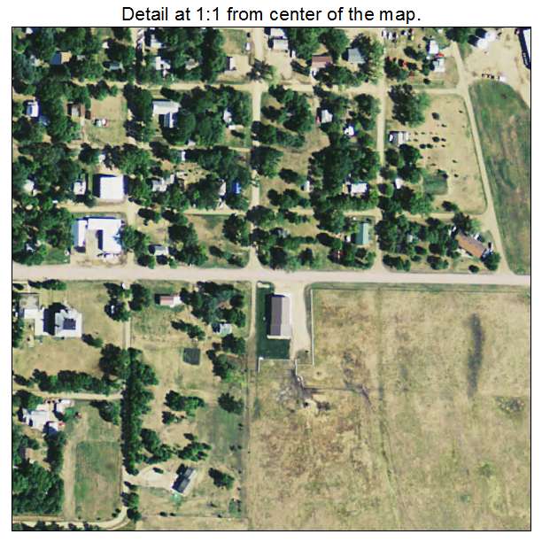 Carthage, South Dakota aerial imagery detail