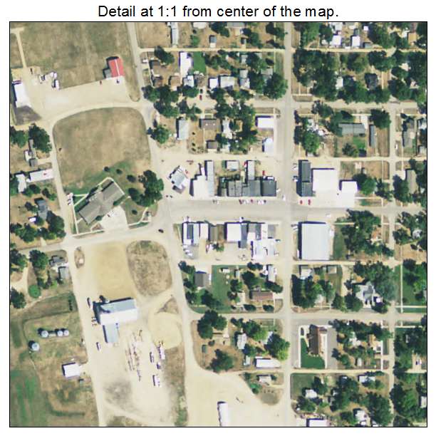 Castlewood, South Dakota aerial imagery detail