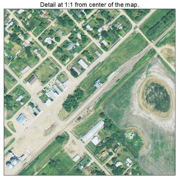 Claremont, South Dakota aerial imagery detail