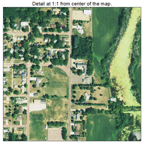 Colman, South Dakota aerial imagery detail
