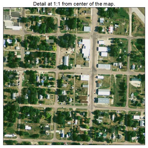 Colome, South Dakota aerial imagery detail