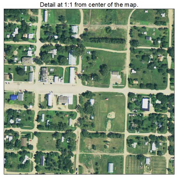 Conde, South Dakota aerial imagery detail