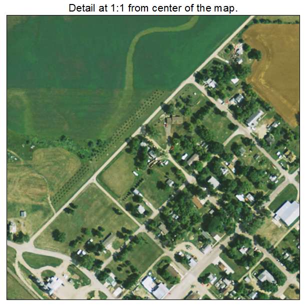 Corona, South Dakota aerial imagery detail