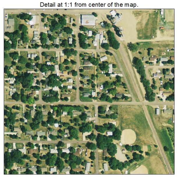 Crooks, South Dakota aerial imagery detail